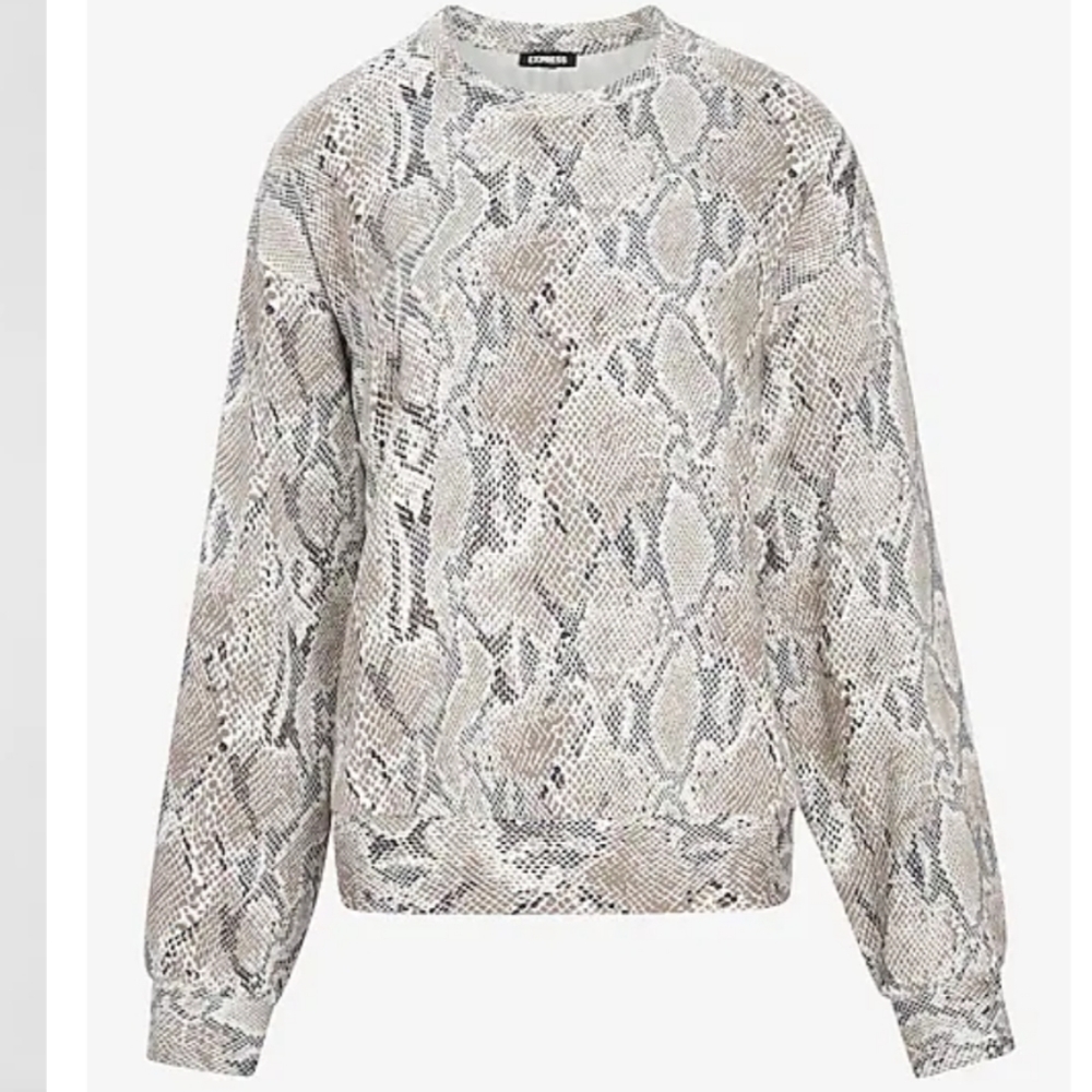 Express Snakeprint Crewneck size XL